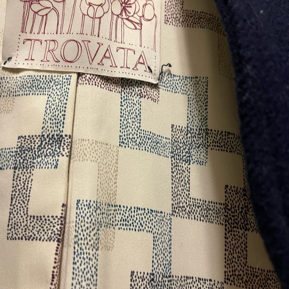 Trovata Wool navy gorgeous coat - Picture 4 of 10